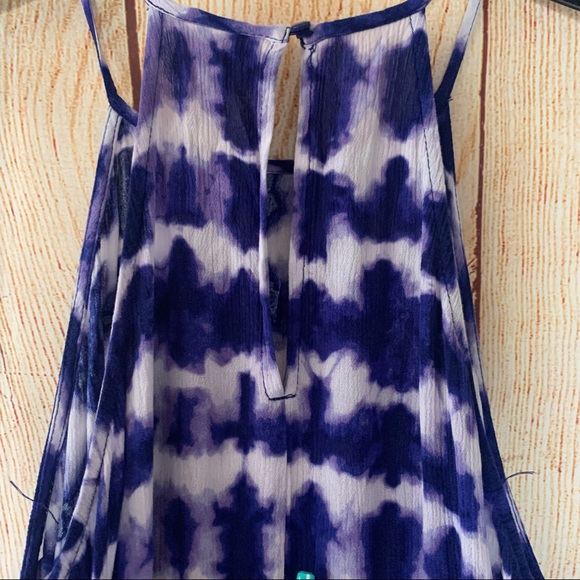 Mossimo Blue Tye Die Mini Summer Small Dress - Picture 9 of 10